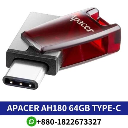 APACER AH180 64GB USB 3.2 Type-C OTG Pen Drive