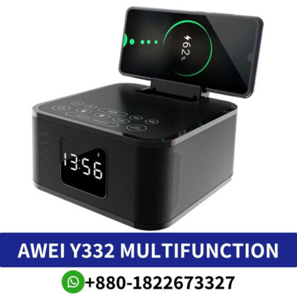 AWEI Y332 Multifunction Wireless Speaker with Power Bank and Clock Price In Bangladesh, AWEI Y332 Multifunction Wireless Price In BD, Wireless Speaker with Power Bank and Clock Price In Bangladdesh Speaker with Power Bank and Clock Price In Bangladdesh, Multifunction Wireless Price In BD, Y332 Multifunction Wireless Speaker with Power Bank and Clock Price In Bangladdesh, AWEI Y332 Power Bank and Clock Price In Bangladdesh