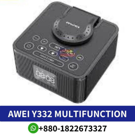 AWEI Y332 Multifunction Wireless Speaker with Power Bank and Clock Price In Bangladesh, AWEI Y332 Multifunction Wireless Price In BD, Wireless Speaker with Power Bank and Clock Price In Bangladdesh Speaker with Power Bank and Clock Price In Bangladdesh, Multifunction Wireless Price In BD, Y332 Multifunction Wireless Speaker with Power Bank and Clock Price In Bangladdesh, AWEI Y332 Power Bank and Clock Price In Bangladdesh