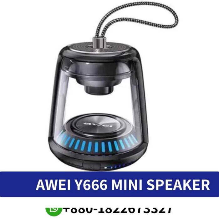 Awei Y666 Portable, Waterproof, And Stylish Speaker With Advanced Audio Technology For Immersive Sound Experiences. Y666-Speaker Shop In Bd