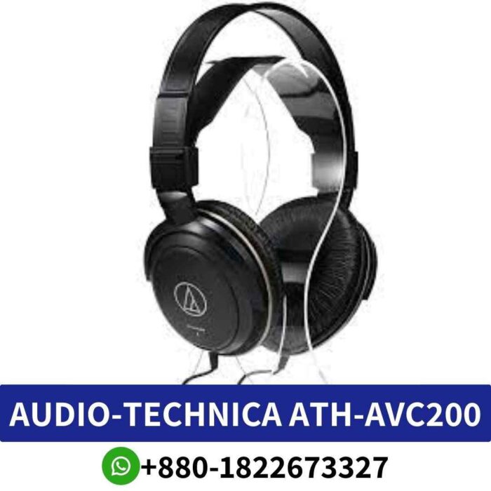 Audio-Technica ATH-AVC200 Type_ Over-Ear Headphones Series_ SonicPro Connectivity_ Wired shop in Bd. ath-avc200 headphones shop near me