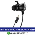 BASEUS H15 GAMO-Wired-Earphone shop in bd, ABS+TPE construction, 20Hz-20KHz frequency, 3.5mm interface,various devices shop near me