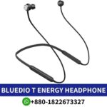 BLUEDIO T ENERGY_ Wireless neckband earphones with 13mm drivers, 116dB sensitivity, 12-hour music playback.T-energy-headphone shop in bd