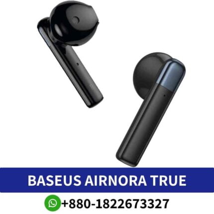 Baseus AirNora_ True wireless earphones shop in bd,with Bluetooth 5.0, AAC codecs, and waterproof design for active lifestyles Shop near me