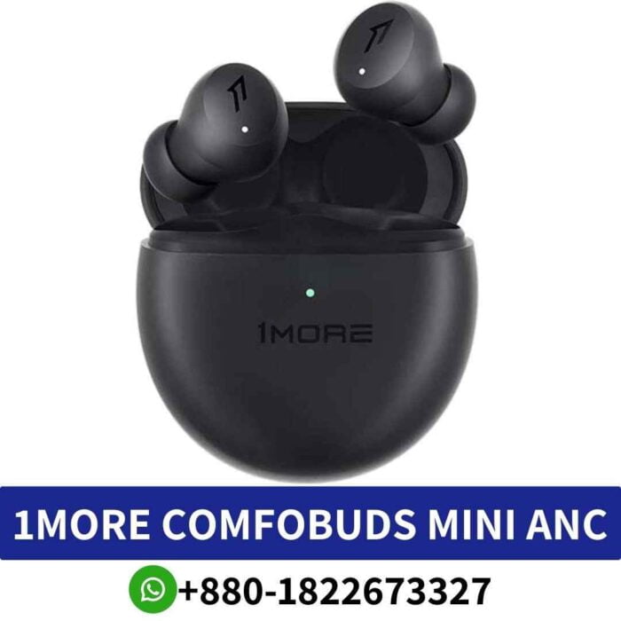 Best 1More Comfobuds Mini_ Hybrid Anc Earbuds With Wireless Charging, Crystal-Clear Calls, And Sleek Design. Comfobuds Mini-Earbuds Shop In Bd