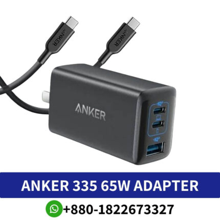 Best ANKER 335 65W Adapter with Type C to Type C Cable