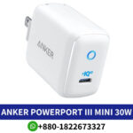 Best ANKER PowerPort III mini 30W IQ 3.0 USB-C Wall Charger A2615