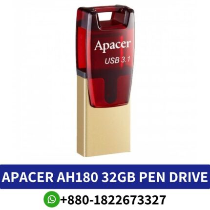 Best APACER AH180 32GB USB 3.1 Type-C OTG Pen Drive