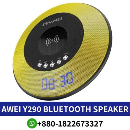 Best AWEI Y290 Bluetooth mini portable speakers with Wireless Charger is a versatile and compact audio solution portable-speakers shop near me