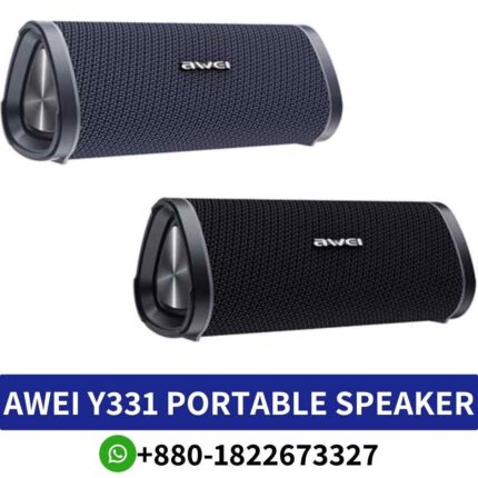 Best AWEI Y331 Speaker Price in Bangladesh.Y331_ Portable speaker, 10-hour battery, stereo sound, vibrant colors, compact design shop near me
