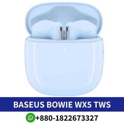 Best BASEUS BOWIE WX5 True wireless earphones & headphones with high-quality sound and ergonomic design for comfort shop near me,