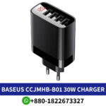 Best BASEUS CCJMHB-B01 30W Digital Display 4USB Travel Charger