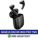 Best BASEUS ENCOK W04 PRO_ Wireless earphones with Bluetooth V5.0, sleek design, and long battery life. w04-pro-tws-earphone Shop in Bd