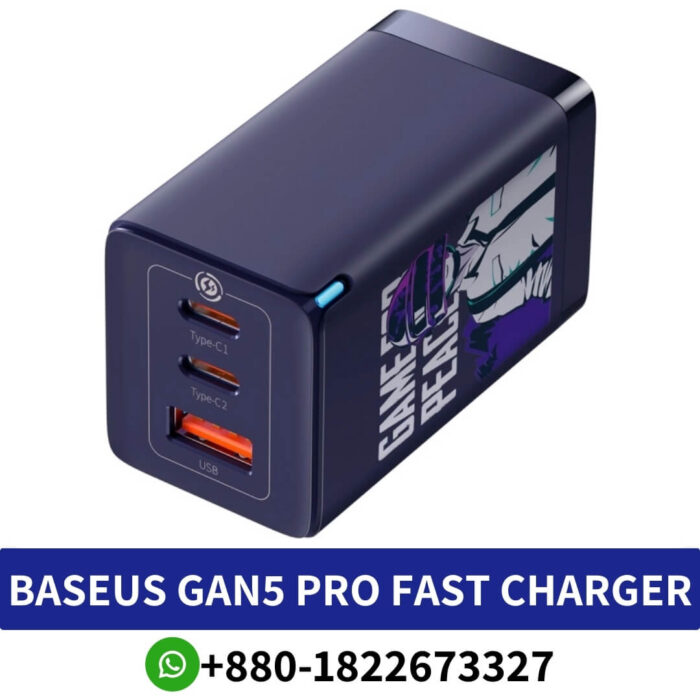 Best BASEUS GaN5 Pro Fast Charger Game for Peace 2C+U 65W CN