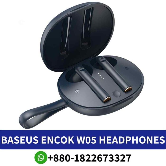 Best BASEUS W05 TWS headphones with dual drivers, Bluetooth 5.0, and waterproof design for immersive listening. W05-TWS-headphones shop in bd