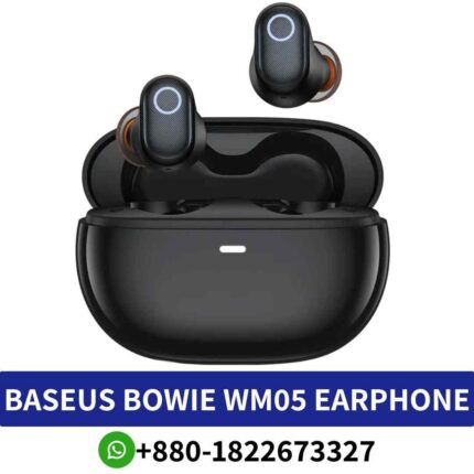 Best BASEUS WM05 ANC Wireless Earphone shop in Bangladesh. Version_ V5.2 10m Music playing time_ 5 hours Earphones 35mAhshop near me