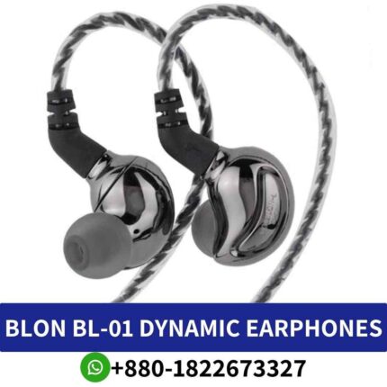Best BLON BL-01_ Rich bass, kirsite shell, ergonomic fit, detachable cable, durable, wide compatibility. BL-01-dynamic-driver-earphones shop in bd