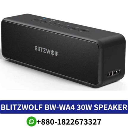 Best BlitzWolf BW-WA4 is a powerful portable Bluetooth speaker designed for sound experiences maximum power output of 30W shop near me