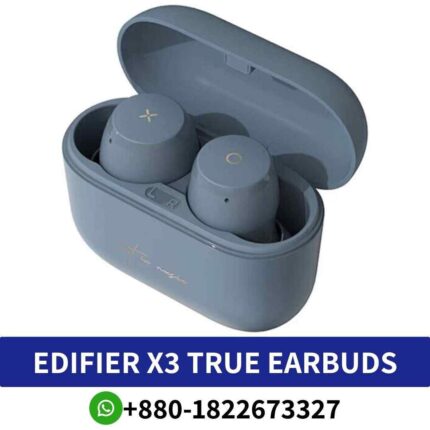 Best Edifier X3 True Wireless Bluetooth Dual Earbuds shop in Bangladesh boast a lightweight black plastic build with a matte finish shop near me