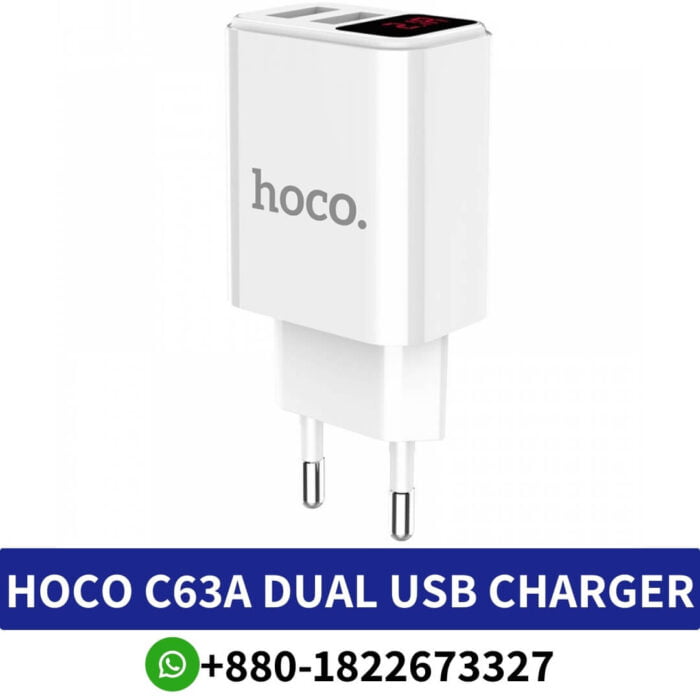 Best HOCO C63A Dual USB Charger With Digital Display