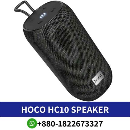 Best HOCO HC10_ 5W output, 66mm speaker, USB-powered, MP3 playback, available in black and red. hc10-wireless-bluetooth-speaker-shop in bd