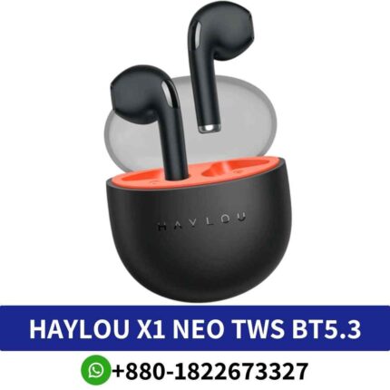 Best Haylou X1 Neo TWS BT5.3 Earphones shop in bangladesh, Earphones seamless wireless connectivity with Bluetooth 5.3 technology shop near me