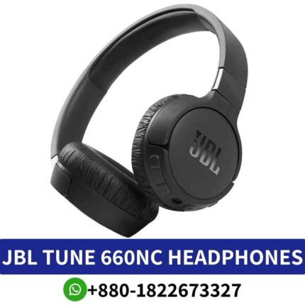 Best JBL Tune 660NC_ Wireless headphones with active noise cancellation, Bluetooth 5.0, and 20-20000Hz frequency response.660NC shop near me