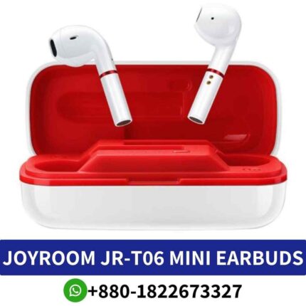 Best JOYROOM JR-T06 Mini wireless earbuds boast a sleek design advanced features for a seamless listening With Bluetooth version 5.0 shop neae me