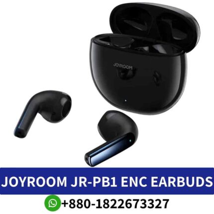 Best JOYROOM Jr-PB1_ Half in-ear design, Bluetooth 5.3, AAC, SBC decoding, IPX4 water resistance. Jpods Series JR-PB1-enc-earbuds shop in bd