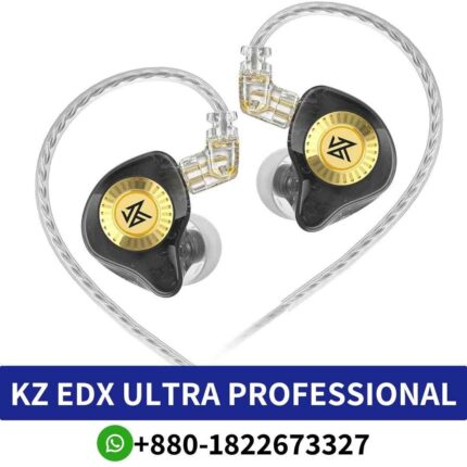 Best KZ EDX Ultra_ Dynamic earphones with wide frequency range, high sensitivity, and versatile compatibility. EDX-Ultra-Professional Shop in Bd