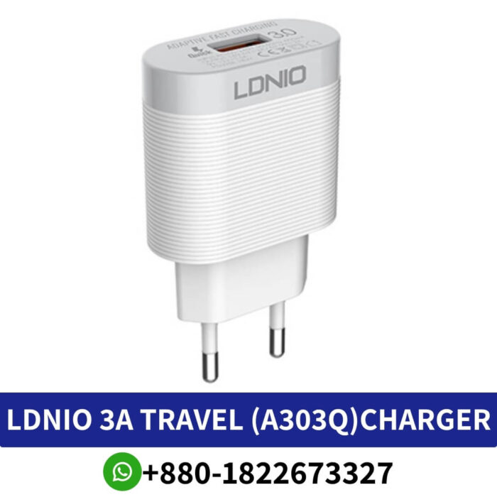 Best LDNIO 3A Travel Charger with Type-C Cable EU (A303Q)
