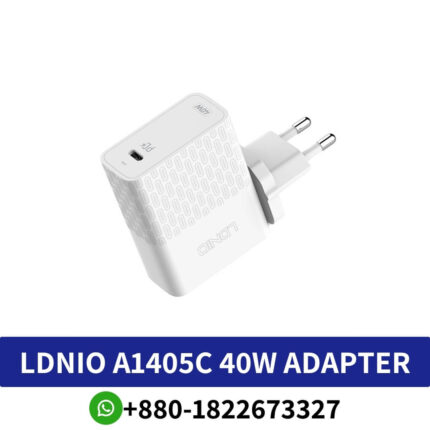 Best LDNIO A1405C 40W USB-C PD Fast Charging Foldable Power Adapter