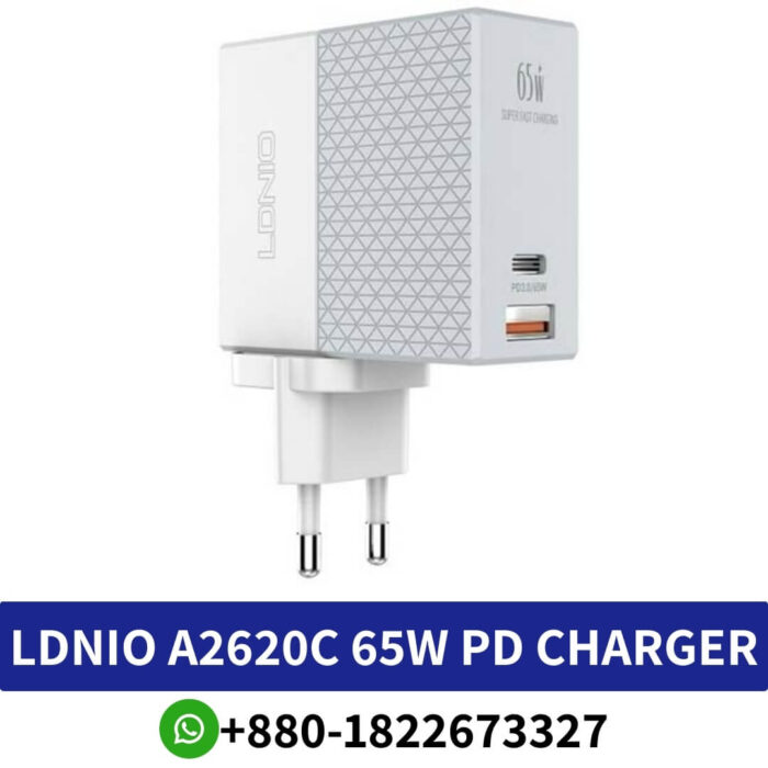 Best LDNIO A2620C 65W PD Mini Quick Charger