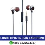 Best LDNIO HP02 In-Ear Wired Earphones_ Crisp audio, 6mm drivers, 16Ω impedance, 3.5mm pin, 20Hz-20kHz frequency. hp02-earphone shop in bd