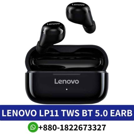 Best Lenovo LP11_ Wireless earphones with touch control, noise reduction, and fast charging.LP11 TWS-Bt-5-0-Earbuds-shop in Bangladesh