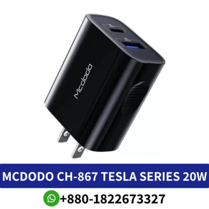 Best MCDODO CH-867 Tesla Series 20W PD+QC Charger, mcdodo 20w