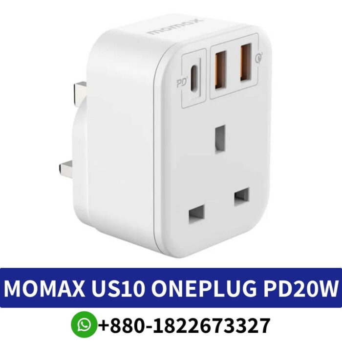 Best MOMAX US10 ONEPLUG PD20W 2A1C 1 Bit Universal Plug
