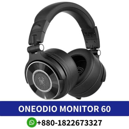 Best ONEODIO monitor 60 Professional-grade studio headphones with 50mm speakers for immersive sound and versatile connectivity shop in BD