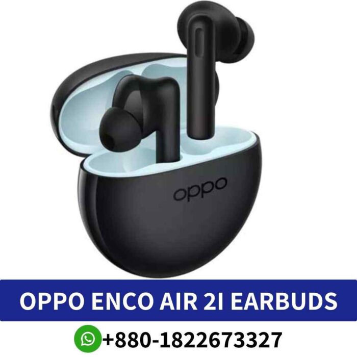 Best OPPO Enco Air 2i True wireless earbuds providing immersive sound comfortable fit for all-day wear shop near me. Enco AIR 2I earbuds Price in Bd