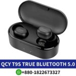 Best QCY T9S_ True wireless earbuds with ABS material, clear sound, and long battery life.Best T9S true wireless-bluetooth-5-0-earbuds shop in Bd