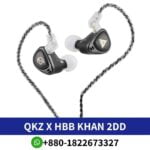 Best QKZ x HBB Khan earphones, performance earphones feature a setup, with 10mm and 7.8mm drivers, 20Hz to 39500Hz shop near me