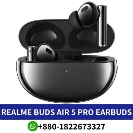 Best REALME BUDS AIR 5 PRO_Experience seamless audio with Air Pro 3 earbuds for immersive music and clear calls._ AIR 5 PRO-Earbuds shop in Bd