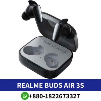 Best REALME Buds Air 3S_ Wireless, Long-Lasting, with Powerful Bass and Water-Resistant Design for Active Lifestyles.Realme-Buds-Air-3s Shop in Bd