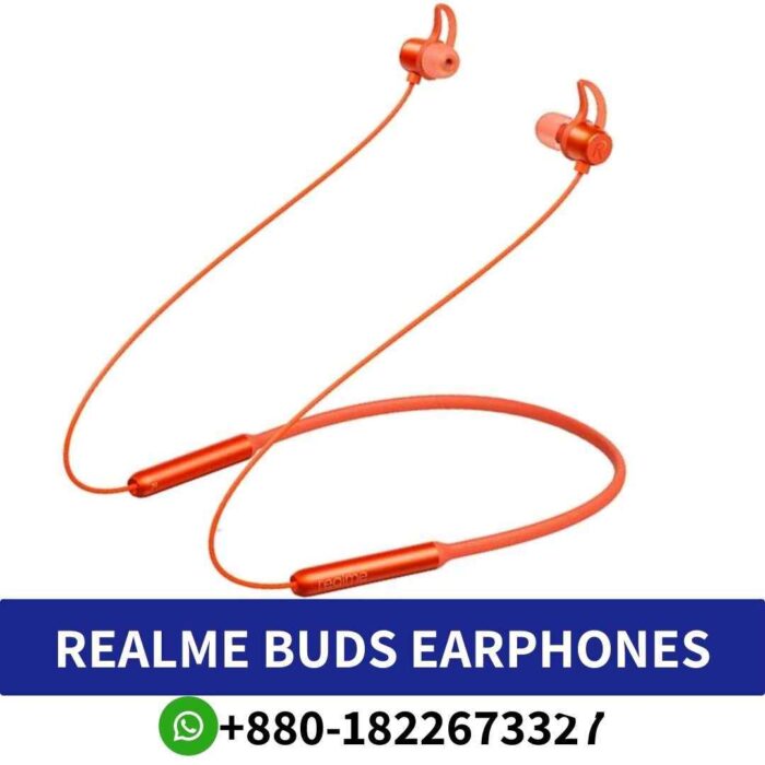 Best REALME Buds wireless bluetooth Earphones Product Dimensions_ 10.9 x 3.5 x 4.3 cm; 30 Grams, Orange Colour, Ear Placement shop near me