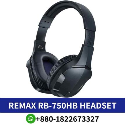 Best REMAX RB-750HB_ Bluetooth headphones with sleek design, advanced features, and immersive sound experience. RB-750HB-Headset shop in bd