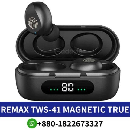 Best REMAX TWS-41 Magnetic True Wireless Stereo Earbuds deliver a seamless experience, perfect for on-the-go music enthusiasts shop neart me