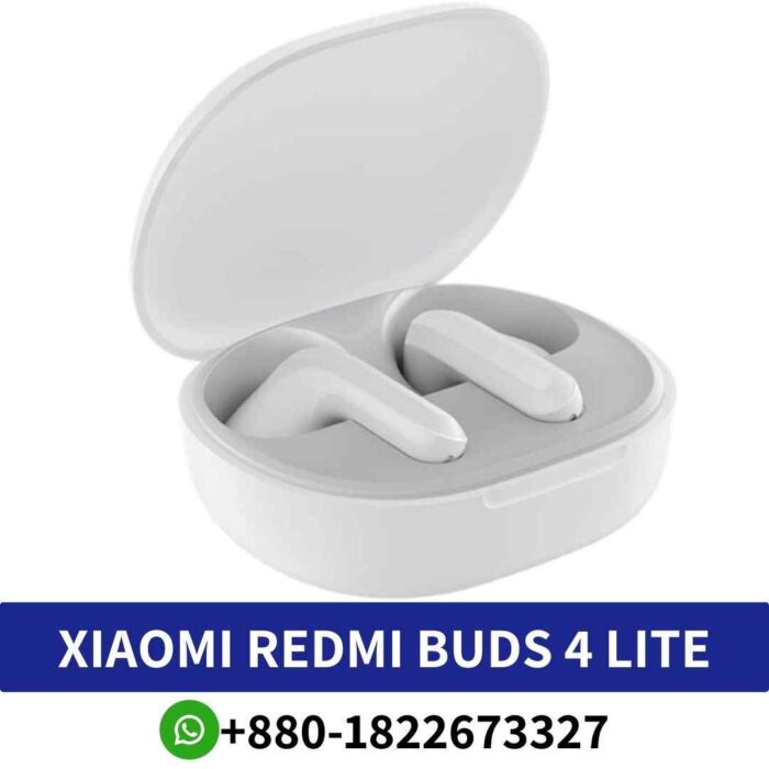 Best Redmi Buds 4 Lite_ Wireless earbuds offering ergonomic design and reliable connectivity for everyday use shop near me. redmi-earbuds shop-in-bd