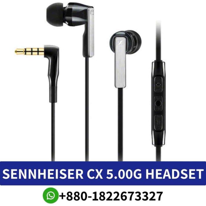 Best SENNHEISER CX 5.00G in ear canal headset Premium sound, ergonomic design, in-line remote, ideal for mobile gaming and music shop near me