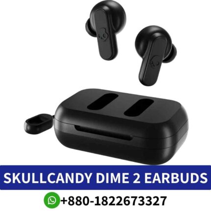 Best Skullcandy Dime 2 True Wireless Earbuds_ Compact, reliable audio with Bluetooth 5.2, water resistance, and intuitive controls shop near me