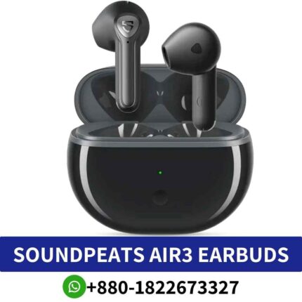 Best Soundpeats Air3 Deluxe wireless earbuds with Qualcomm chipset, aptX-Adaptive codec, personalized functions for immersive sound shop near me
